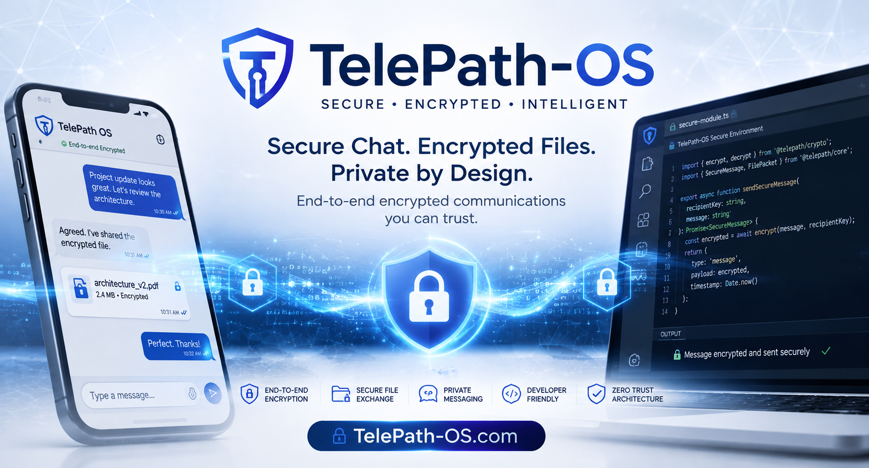 TelePath-OS — secure chat and encrypted files